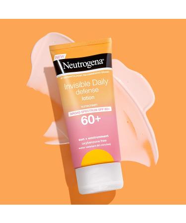 Neutrogena Invisible Daily Defense Sunscreen Lotion SPF 60+ | 3 fl oz - Ultimate UV Protection - Buy Online on SooperMarket.com