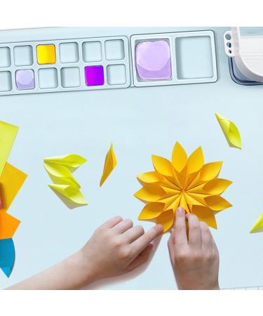 Creator Silicone Craft Mat 20x16 for Resin, Painting, Art - Non-Stick Silicone Sheet for Clay & Play Doh - Includes Cleaning Cup (Blue) - Buy Online on SooperMarket.com