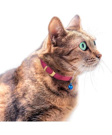Murom Rolled Leather Cat Collar - Adjustable Safety Collar for Cats - Various Colors Available - Buy Online on SooperMarket.com