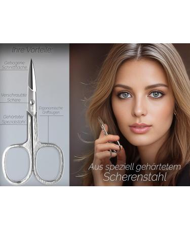 Professional Nail Scissors - Solingen Quality Curved Blade Sharp Cutting - Made in Germany with Case - Buy Online on SooperMarket.com