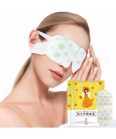 KDJXZ 20 Packs Steam Eye Mask Heated Eye Mask Warming Self Heating Eye Mask Disposable Sleep Mask for Dry Eyes Moisturizing Soothing Puffy Eyes Relieve Eye Fatigue(Chamomile)