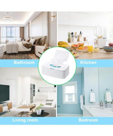 Funmo 2PCS Wet Wipes Dispenser Box - Keep Wipes Fresh at Home, Office, Car - White - Buy Online on SooperMarket.com