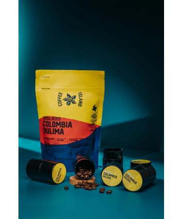 Coffee Island Single Estate Colombia Dulima with Medium-Dark Roasting Prepacked 200g - Buy Online on SooperMarket.com