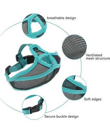 Breathable Dog Muzzle for Short Snouts | Adjustable Anti-Bite Mesh Muzzle for French Bulldogs & XL Breeds - Buy Online on SooperMarket.com