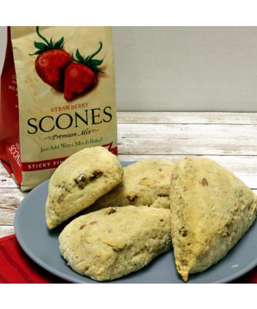 Sticky Fingers Strawberry Scone Mix 16oz - Delicious and Easy to Make - Buy Online on SooperMarket.com