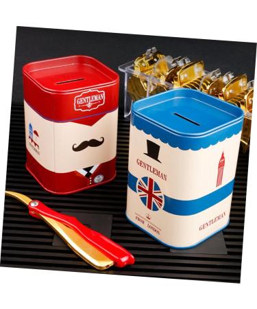 Mikinona Metal Container Set - 4-Piece Blade Recycling Box for Safe Razor Blade Disposal | Organizer Case in White Tin - Buy Online on SooperMarket.com