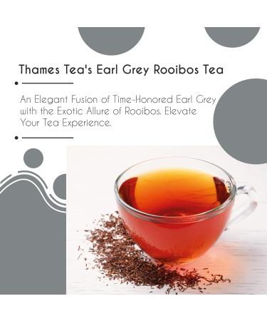 Thames Tea Tubebox - Premium Flavoured Loose Leaf Fruit & Herbal Tea for a Luxury British Tea Experience (Earl Grey Rooibos) - Buy Online on SooperMarket.com