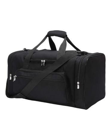 Sports Duffel Bag 20 inch for Travel Gym Black Black 20 inch