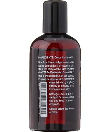 doTERRA Fractionated Coconut Oil 3.8oz - Pure and Liquid Carrier Oil - 3.8 Fl Oz (1 Pack) - Buy Online on SooperMarket.com