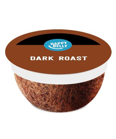 Amazon Brand - 96 Ct. Happy Belly Dark Roast Coffee Pods, Compatible with K-Cup Brewer