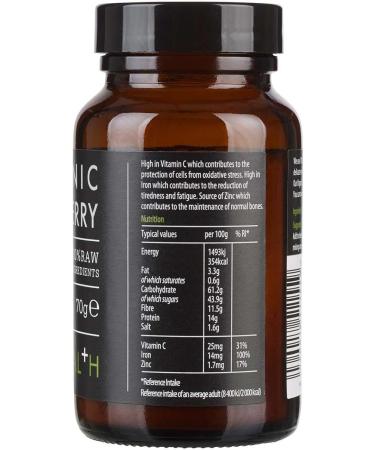 KIKI Health 100% Raw Organic Goji Berry Powder 70g | Premium Certified Organic Superfood from Qinghai-Tibet Plateau | High in Vitamin C & Iron Suitable for Vegans | Nourish Your Body Naturally - Buy Online on SooperMarket.com