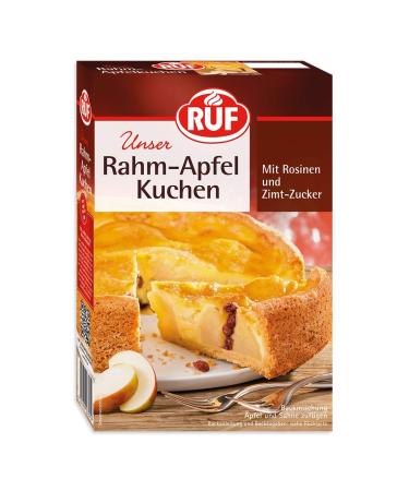 RUF Cream Apple Cake with Raisins and Cinnamon Sugar Pack of 8 (8 x 435 g)