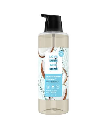 Love Beauty And Planet Body Wash Softened  Visibly Glowing Skin Coconut Water and Vitamin C Made with Plant-Based Cleansers and Skin Care Ingredients 32.3 fl oz