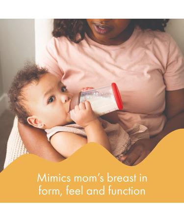 Mimijumi Get Going Anti-Colic Baby Bottle Set - 4 Oz and 8 Oz Darker Bottles for Newborns - Ideal for Baby Breastfeeding - Ages 0-12M - Buy Online on SooperMarket.com