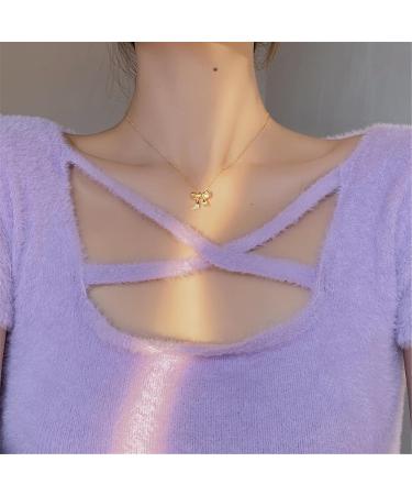 Oralgos Elegant Butterfly Necklace | Handmade Adjustable Choker & Loop Pendant | Perfect Silver Gift for Women - Buy Online on SooperMarket.com