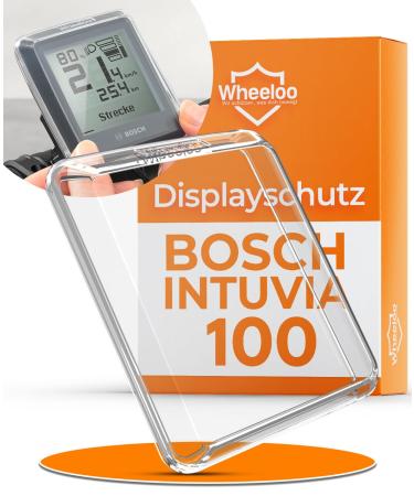 Wheeloo Bosch Intuvia 100 Display protection I Ebike protective cover Transparent & water -repellent I E BIKE DISFORCHESS Protection accessories for bicycle computers Coverage