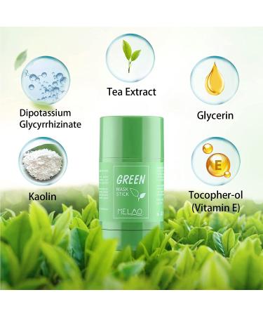 KASTU Green Tea Face Mask Stick - Deep Cleanse and Moisturizing Formula for All Skin Types - Buy Online on SooperMarket.com
