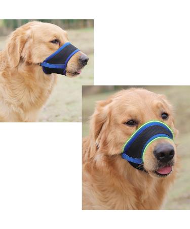 Buy Koboko Breathable Dog Muzzle - Anti-Bite & Anti-Label for Medium & Small Dogs - Blue M - Buy Online on SooperMarket.com