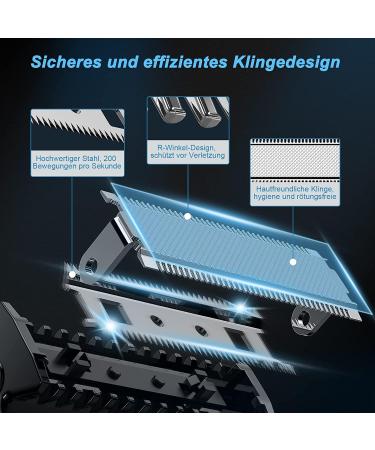 Replacement Blade for Body Razors - Sharp & Safe R-Angle Tips Compatible with Kibiy 1129 Trimmer Ideal for Face Chest Legs & Genital Area - Buy Online on SooperMarket.com