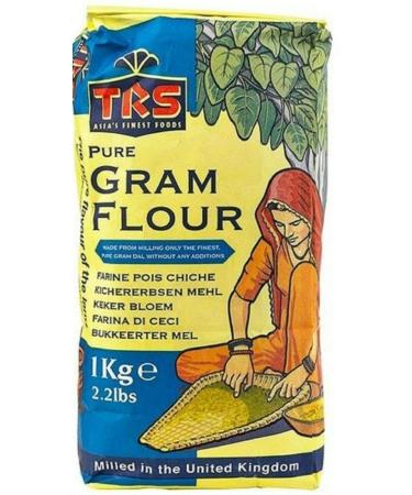 1 kg TRS Gram Flour Besan Chickpea Flour for Pakoras Onion Bhajis 1 kg (1 Pack)
