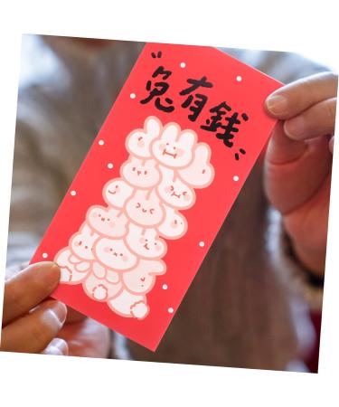 ABOOFAN 40 Pcs 2023 Year of The Rabbit Red Packets New Year Red Packets Ceremony Red Packet Lunar New Year Envelopes 2023 Bunny Pattern Paper Red Packet Money Bag Design Paper Pocket - Buy Online on SooperMarket.com