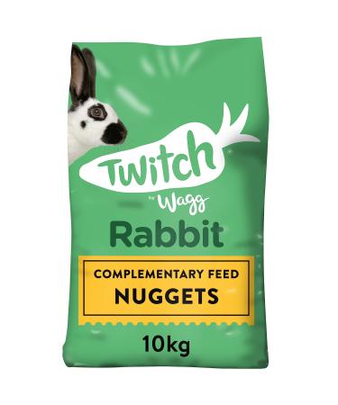 Wagg Twitch Rabbit Food 10kg - Complementary Feed Nuggets 10 kg (Pack of 1)