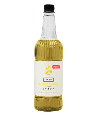 Simply Sugar Free Pina Colada Syrup Low Calorie Vegan & Nut Free Flavoured Syrup for Coffee Cocktails & Baking (1 Litre)