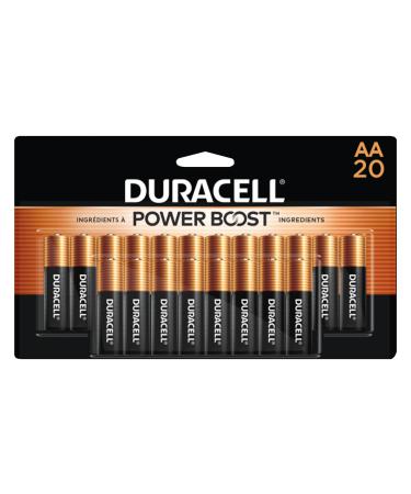 DURACELL Coppertop Alkaline Batteries with Duralock Power Preserve Technology Aa 20/Pk (Durmn1500b20z)