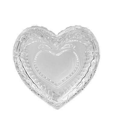 JND Professional Acrylic Liquid Monomer Dappen Dish & Lid - Glass Crystal Nail Art Powder Cup (Filigree Heart) - International Shipping Available - Buy Online on SooperMarket.com