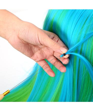 Premium Hair Extension Kit - Pliers Braiding Tools Crochet Hook & Silicone Micro Rings - Perfect for Hair Extensions & Feathers (Black) - Buy Online on SooperMarket.com