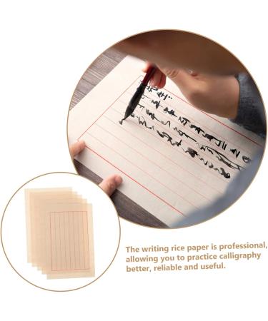 EXCEART 50 Sheets Rice Paper Japanese Stationary Raw Xuan Paper Calligraphy Paper for Practice China Pen As Shown 29x19cm - Buy Online on SooperMarket.com