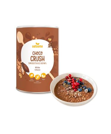 Oatsome Choco Crush |Smoothie bowl with mild cocoa & creamy oats |100% natural vegan & without added sugar + additives |Easy preparation |Breakfast & snack |Freezing drying |400g ... mild cocoa