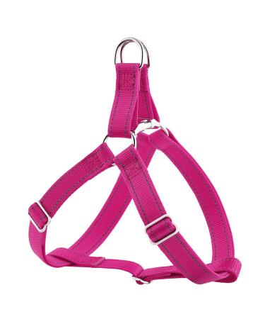 Plutus Pet Step In Dog Harness Reflective Adjustable and Secure with Metal Buckles Easy Walk Dog Harness for Puppy Small Medium and Large Dogs Hot Pink M Medium Hot pink