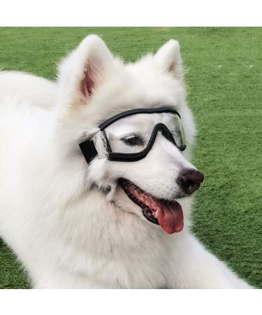 PETLESO Dog Goggles Large Eye Protection Dog Sunglasses for Middle/Large Dogs Clear - Buy Online on SooperMarket.com