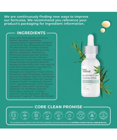 InstaNatural Age-Defying Serum | Anti-Aging & Skin Clearing | 1 fl oz - Buy Online on SooperMarket.com