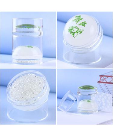 Jiulory Silicone Jelly Stamper Set for DIY Gel Nail Art - Dual-end Nail Stamping Kit with Scrapers - French Tip Manicure Tools - Buy Online on SooperMarket.com