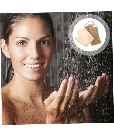 ABOOFAN 3 Sets Sisal Bath Set Exfoliating Bath Scrubbers Dead Skin Removers Gloves Loofahs Pouf Gloves Body Scrub Towel Korean Washcloth Exfoliate for Body South Korea Jute Man Frosted - Buy Online on SooperMarket.com