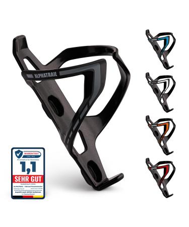 Alphatrail bicycle bottle holder max i lifelong anti-break guarantee 36g Lightweight design I incl. Fastening screws i compatible with Cube SKS elite topeak and much more.Drinking bottles i gray