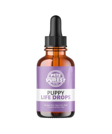 Pets Purest Life Drops for Puppies 10ml - 100% Natural Puppy Life Drops Stimulant for Healthy Gut Energy Boost Organ Aid Development Stomach Soothing & Digestive Immune Support