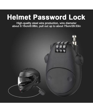 Buy Steel Wire Cable Lock for Motorcycle & Bicycle | Universal Combination Lock for Luggage & Locker (Black) - Buy Online on SooperMarket.com