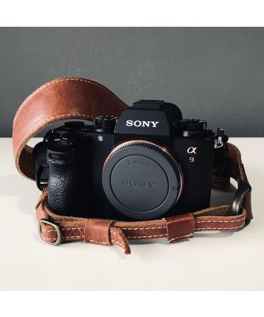 MegaGear MG1515 Sierra Series Genuine Leather Camera Strap - Brown Compact | Shoulder or Neck Strap - Buy Online on SooperMarket.com