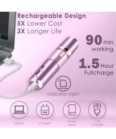 Gurelax Epilator for Women(Newest) Rechargeable Hair Removal Device Facial Epilator for Women 2-in-1 Electric Epilator & Shaver Portable Hair Rmoval for Face with a Velvet Bag Purple(2-in-1) - Buy Online on SooperMarket.com