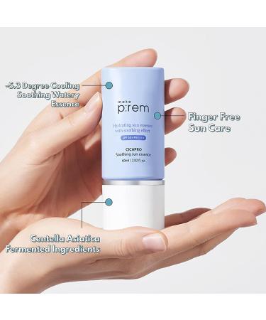 MAKEPREM CICA Pro Soothing Sun Essence SPF 50+ PA++++ - Daily Hydrating Lotion - Buy Online on SooperMarket.com