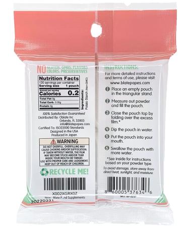 Blate Papes Edible Film Pouches 120 Count - Gel Film Bags for Herbs & Supplements - Buy Online on SooperMarket.com