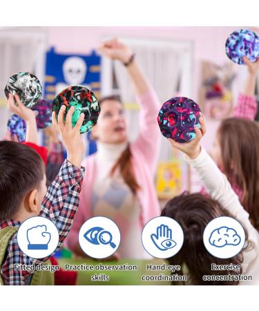 Astro Jump Ball Set - 4 Moon Bouncy Balls for Kids | Space Theme 7cm High Jump Rubber Balls | Perfect Gift for Children - Buy Online on SooperMarket.com