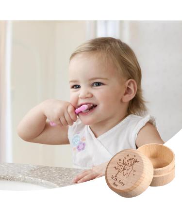 Siqian Wooden Tooth Fairy Keepsake Box - Baby Teeth Save Pouch for Tooth Loss & Birthday Gifts - Buy Online on SooperMarket.com