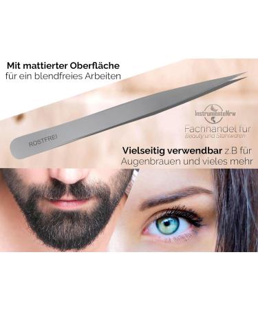 Professional Eyebrow Tweezers Set - Slanted Pointed & Straight Tweezers with Case | Best for Precision Grooming & Hair Removal - Buy Online on SooperMarket.com