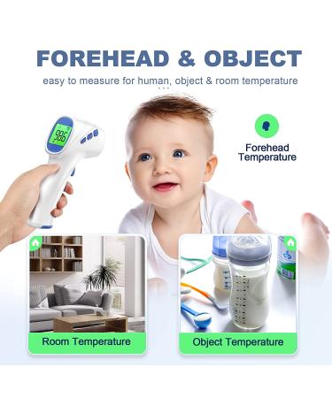 Touchless Forehead and Object Thermometer - Fast & Accurate Dual-Mode 2 in 1 - White - Buy Online on SooperMarket.com