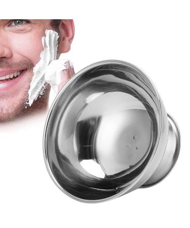 Premium Stainless Steel Shaving Soap Dish & Mug - Stabilized Base Shaving Cup & Brush Holder for Home & Salon Use - Buy Online on SooperMarket.com