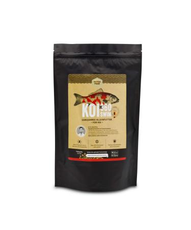 Nutramare Koi360 Swim 1.2kg summer koi food | Ideal growth through 40% protein spirulina for intense colors 1.2 kg (1 pack)